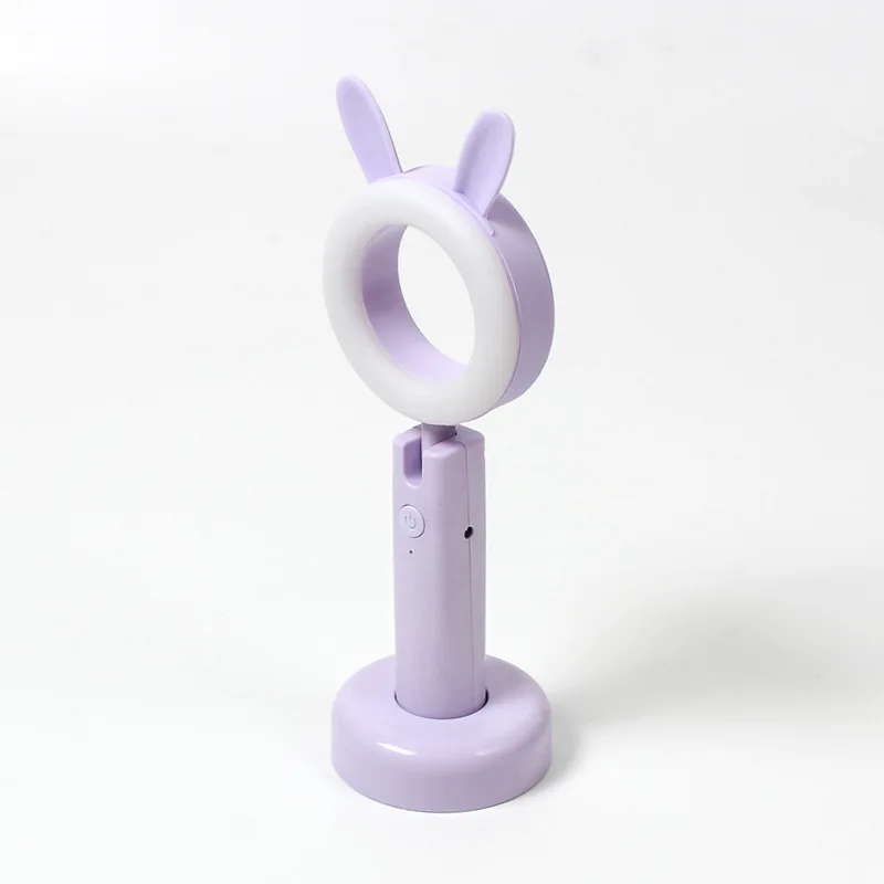

Children Bear Rabbit Night Light Cartoon Desk Regulate Moon Lamp Usb Charging Reading Anti-Strike Luminary Home Decoration