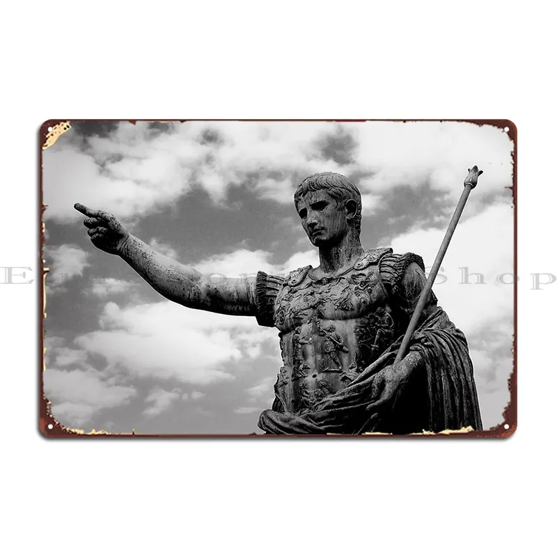 Emperor Caesar Augustus Troianifabrizio Metal Sign Create Printing Cinema Decoration Plaques Tin Sign Poster