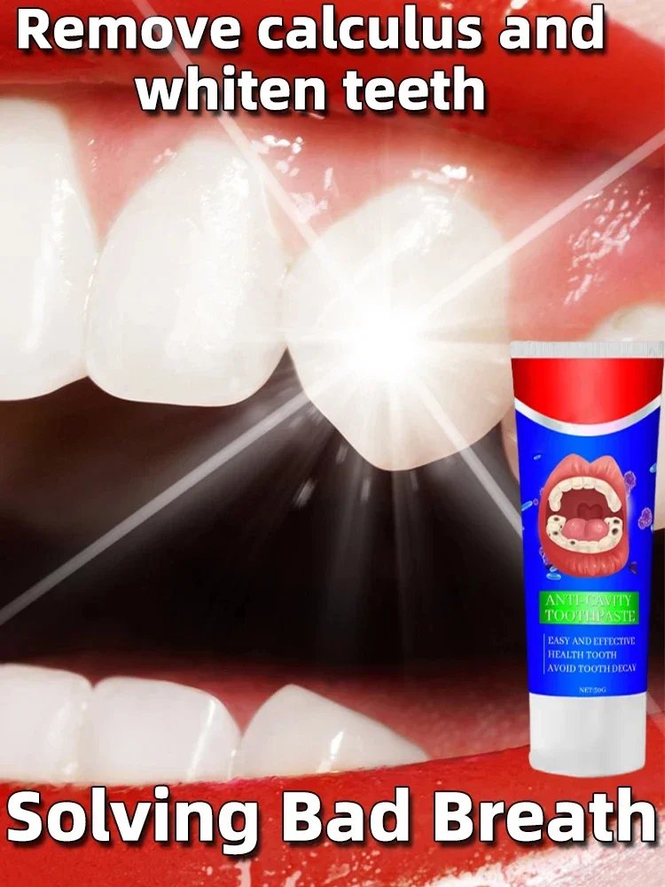 

Whitening Fresh Breath Brightening Purple Toothpaste Remove Stain Reduce Yellowing Care for Teeth Gums Oral Tooth Decay Repair