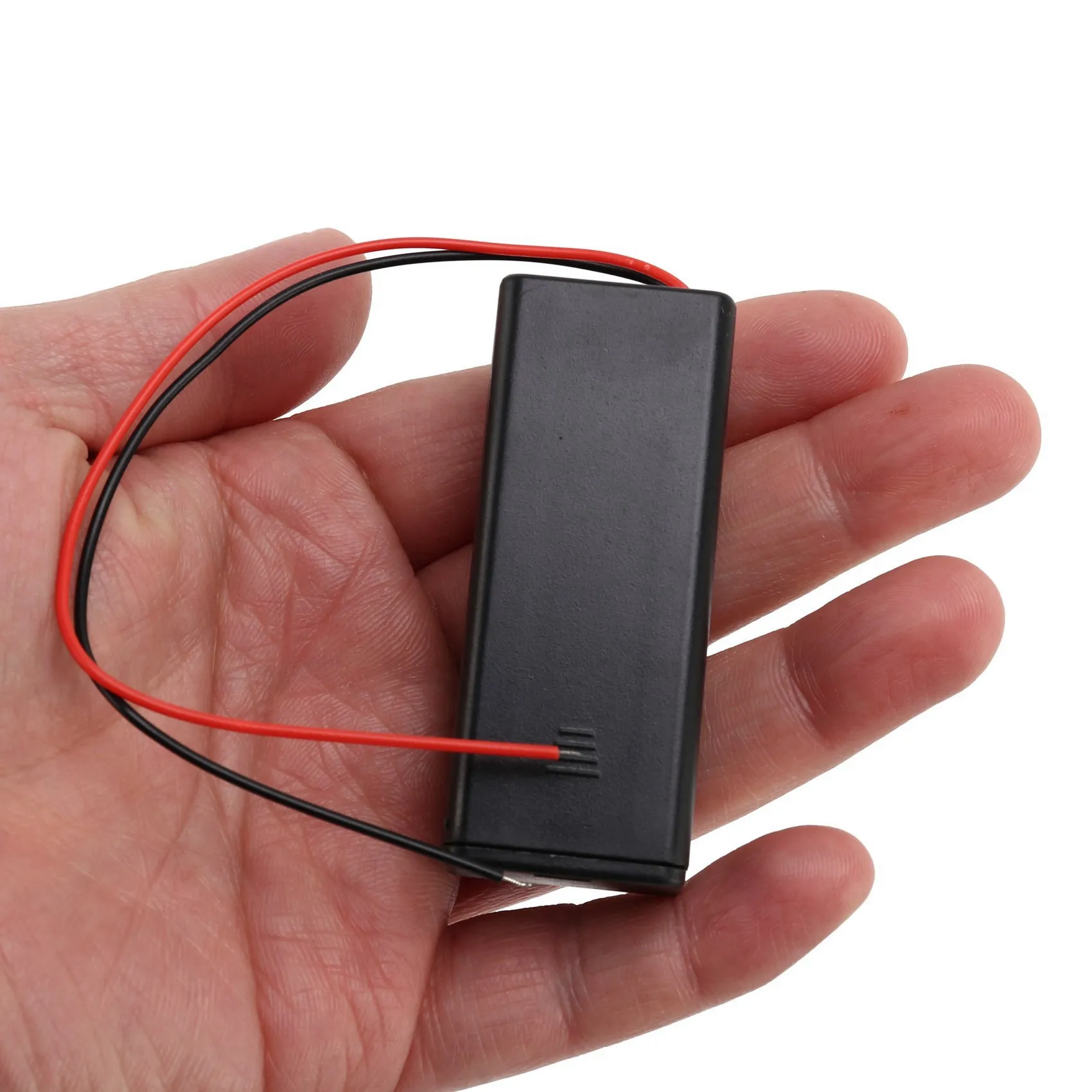 AT42 2 x 2 x AAA 3 V Battery Holder Case Box Wire ON / OFF Switch m Cover