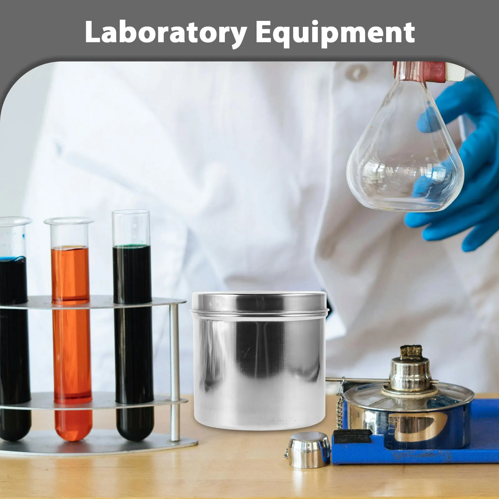 Stainless Steel Jar Large Capacity Airtight Storage For Medical Supplies Ointments Creams Cotton Balls Gauze Tea Coffee