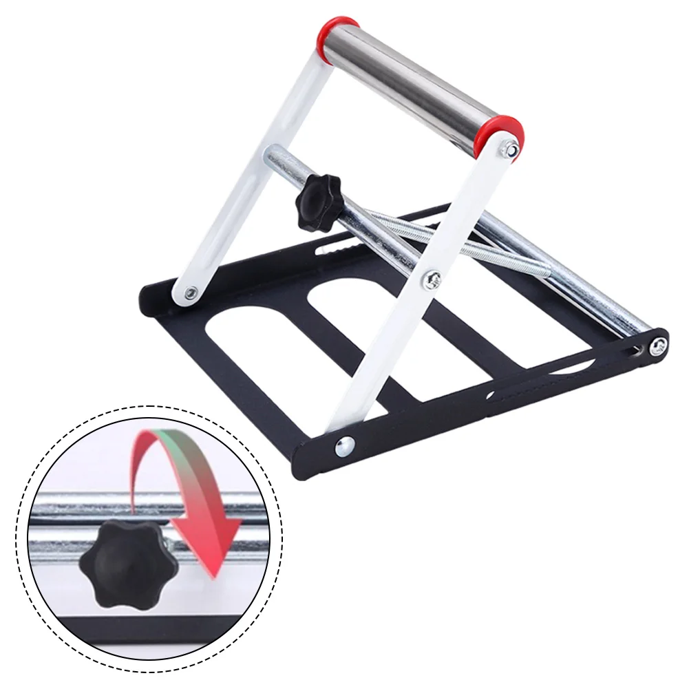 Adjustable Cutting Machine Support Stand Foldable Height 40-135mm Table Saw Rack For For Tile Steel Iron Workshop Tool Accessory
