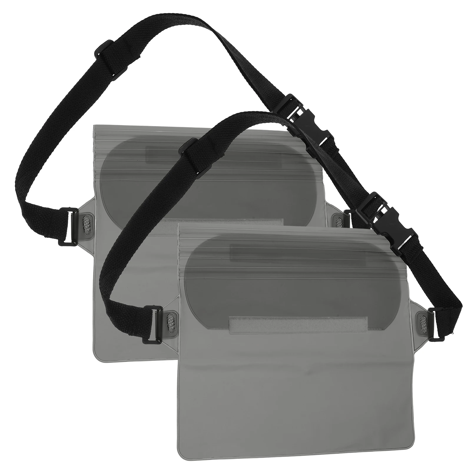 

2 Pcs Waterproof Fanny Pack Bag for Phone Diagonal Span Case Cell Pouch Beach Pvc