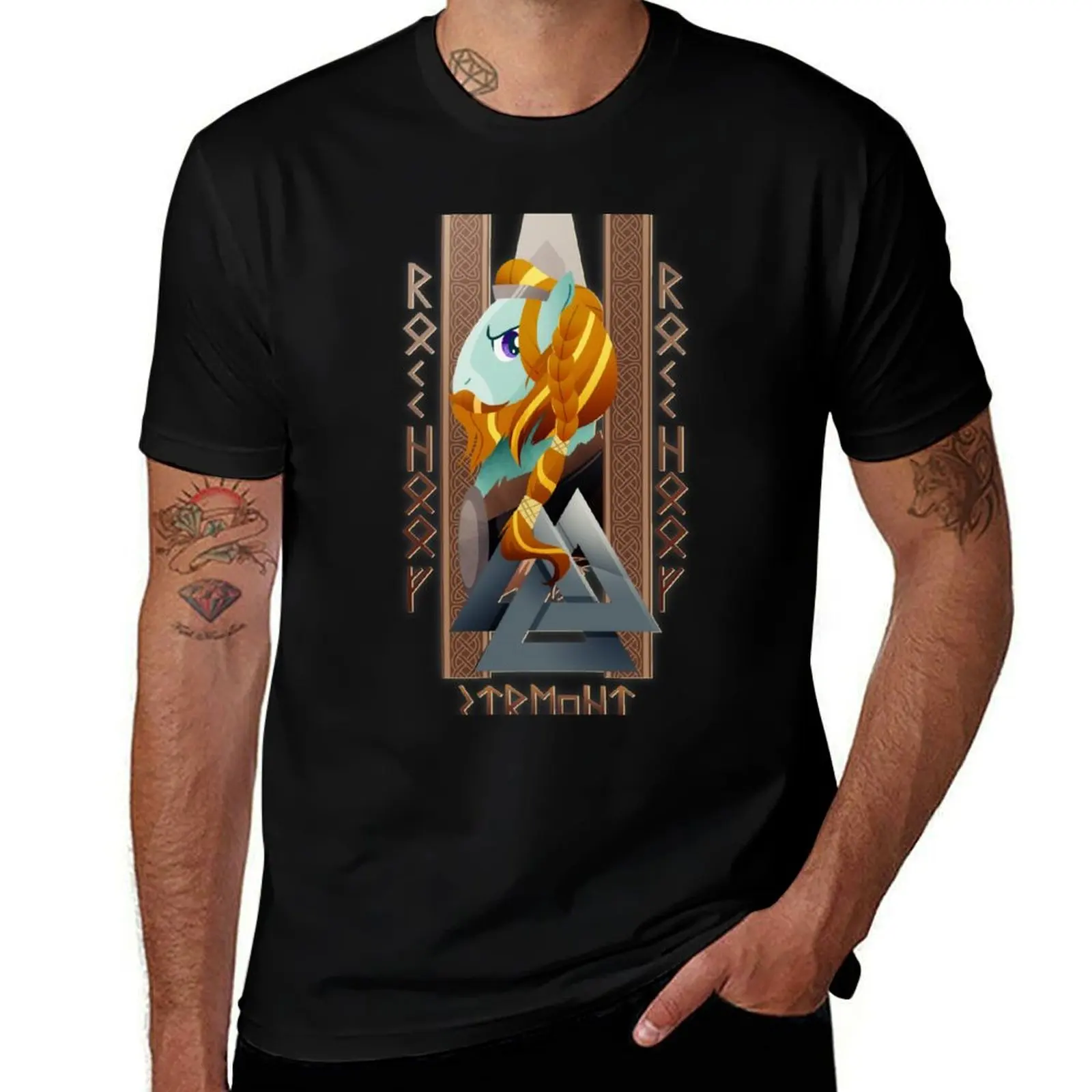 

Rockhoof T-Shirt man t shirts for men man t shirt heavy cotton anime t shirts oversize T-shirt