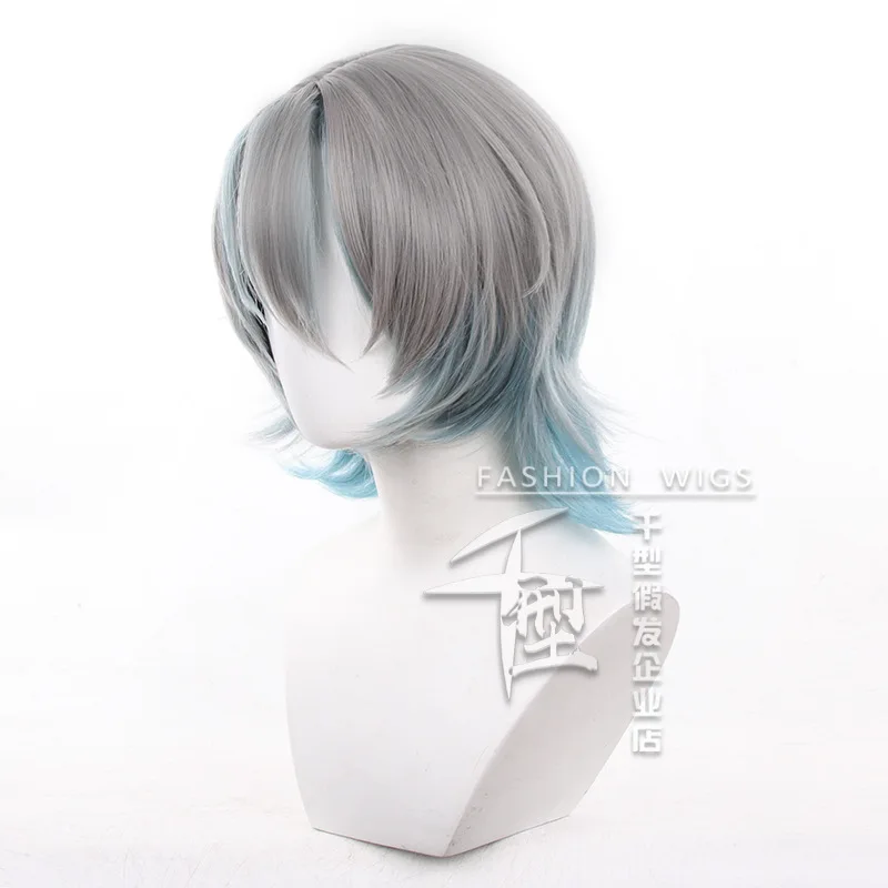 ليو تشينغ تشنغ شعر مستعار تأثيري مقاومة للحرارة الاصطناعية الشعر هالوين + غطاء شعر مستعار