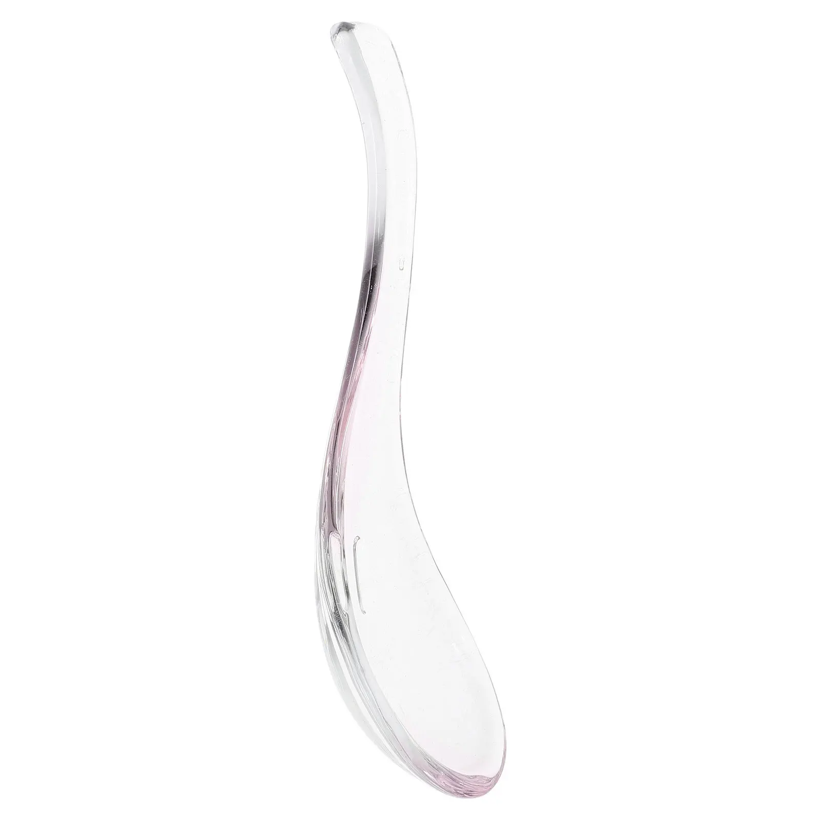 

Glass Spoon Clear Practical for Soup Dessert Ramen Asian Household Tableware Glass Spoon Chinese Spoons