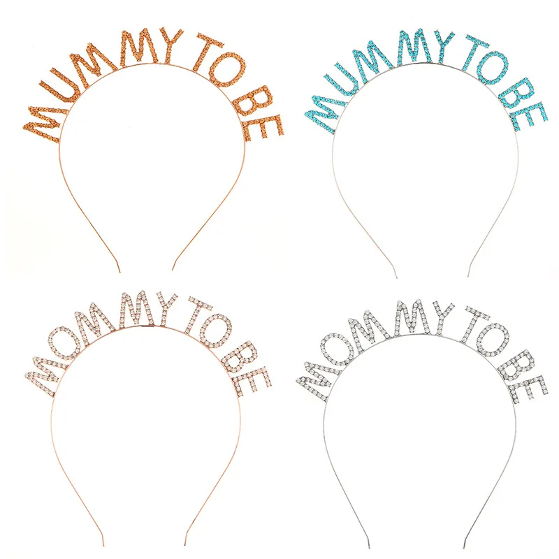 Mummy To Be MOM TO BE Sash Hair Band DIY Gender Reveal Party Decorations Baby Shower Party Supplies