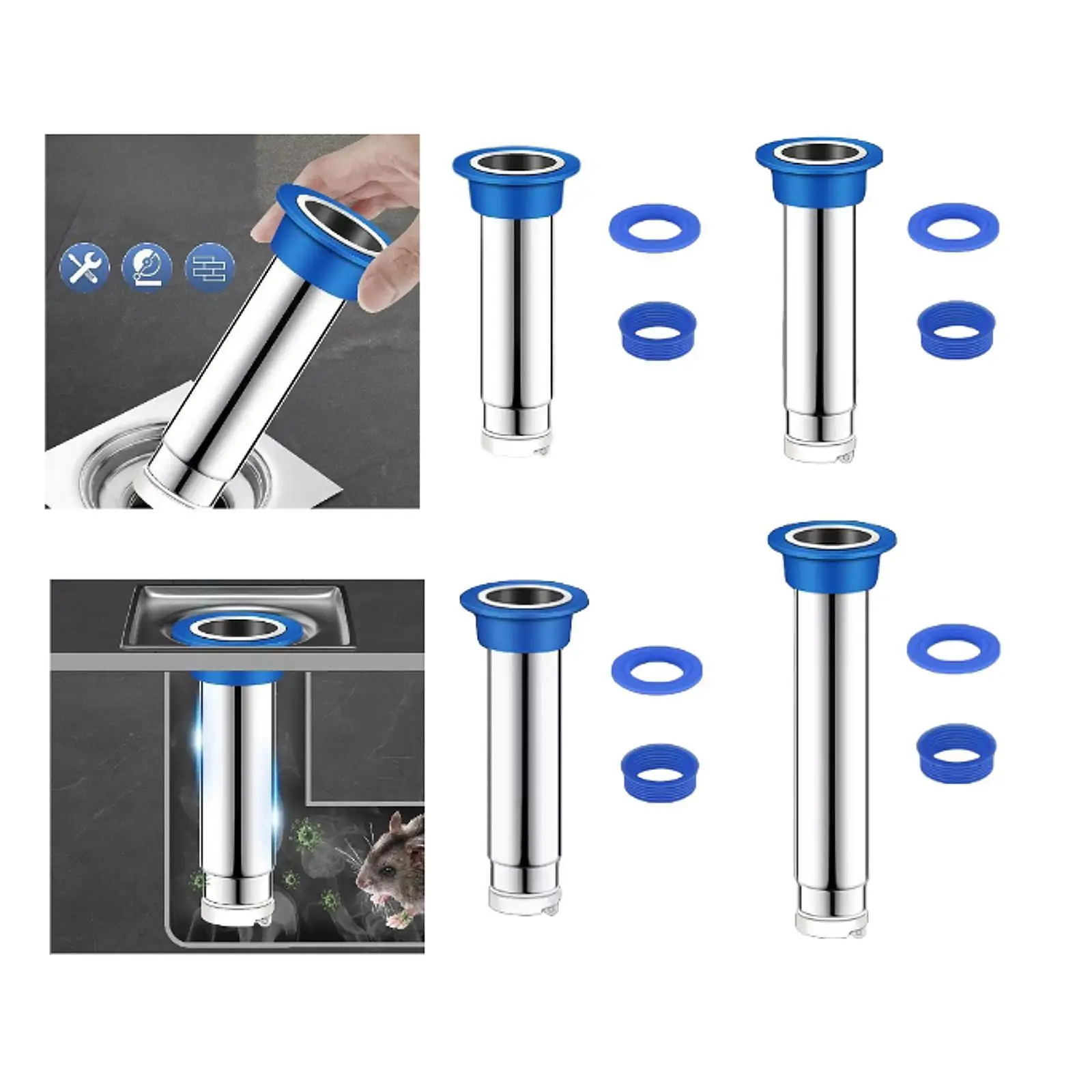 ท่อระบายน้ํา Core ท่อระบายน้ําชั้นกรองติดตั้งง่ายอุปกรณ์สแตนเลส LeakProof ปลั๊กท่อระบายน้ําสําหรับห้องน้ําโรงแรมห้องน้ําบ้าน