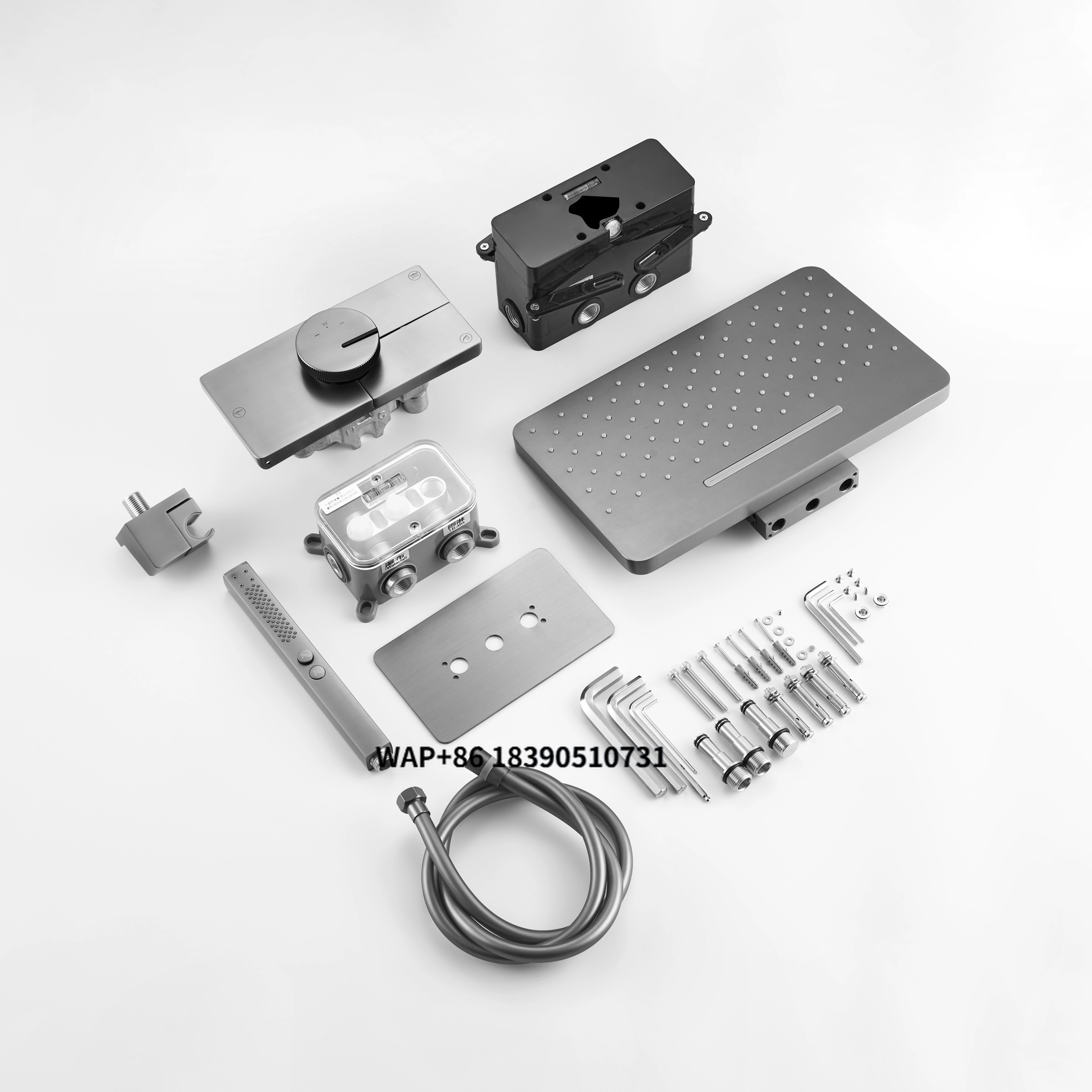 

YIPIN 0623 Настенный душевой комплект с одной ручкой, термостатический смеситель для ванной комнаты, скрытый латунный керамический клапан, для элитных отелей