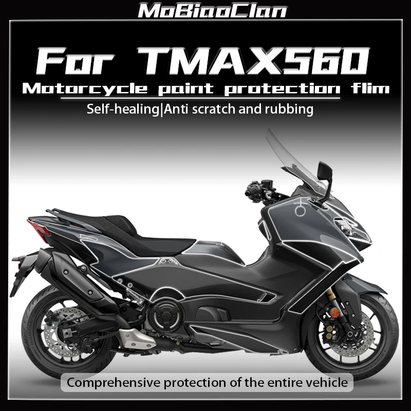

For YAMAHA TMAX560 tmax 560 2023 2022Invisible Cover Body Transparent Protective Film Fuel Tank Sticker Modification Accessories