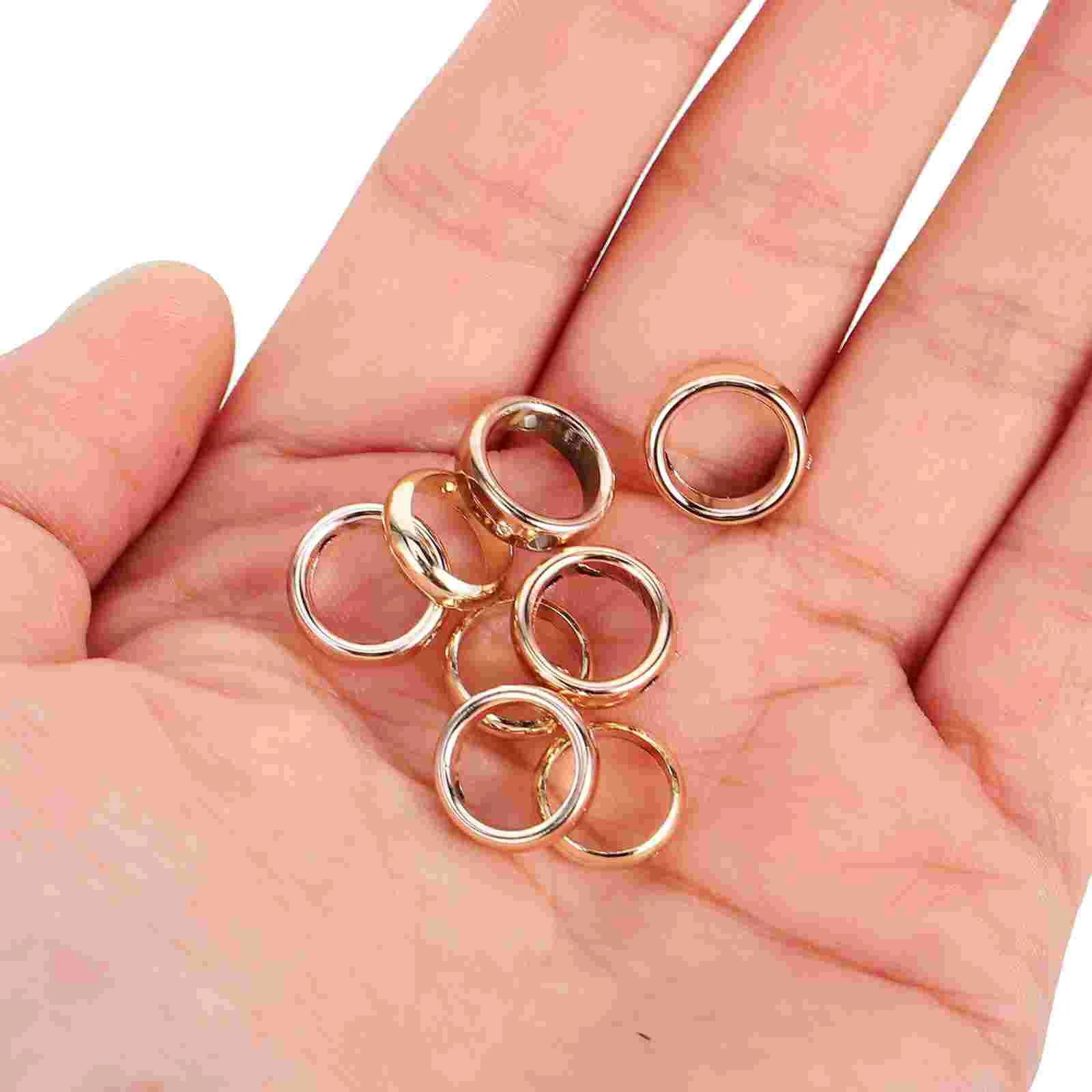 Molduras redondas do grânulo para brinco e pulseira, DIY Colar Making, círculo, 20pcs