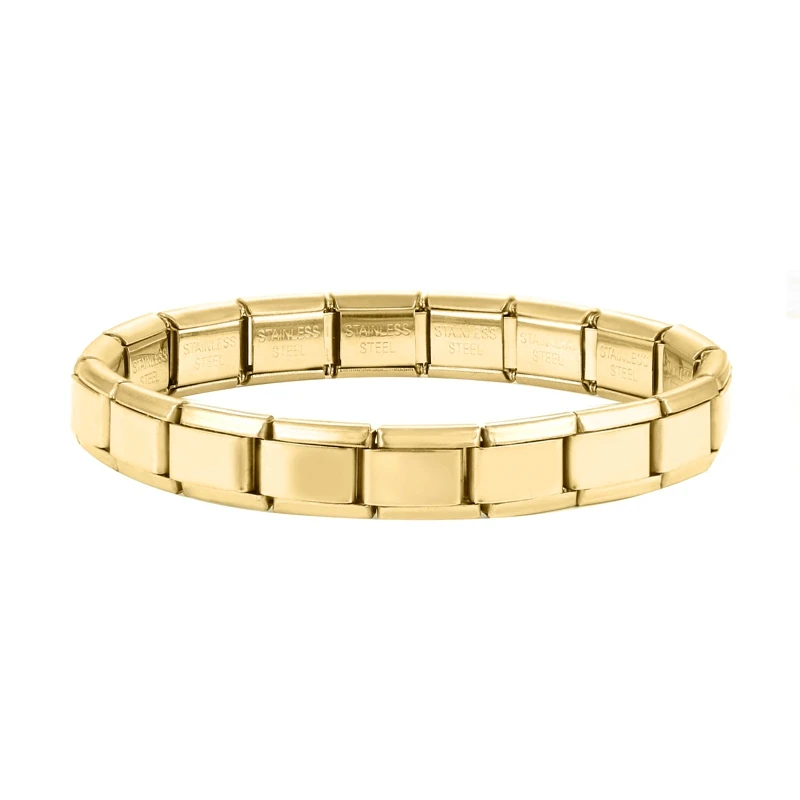 Italian Charm Bracelets DIY Basic Chain Stainless Steel Bangle Versatile Assembled Modules Ideal Gift 9mm Universal Dropshipping