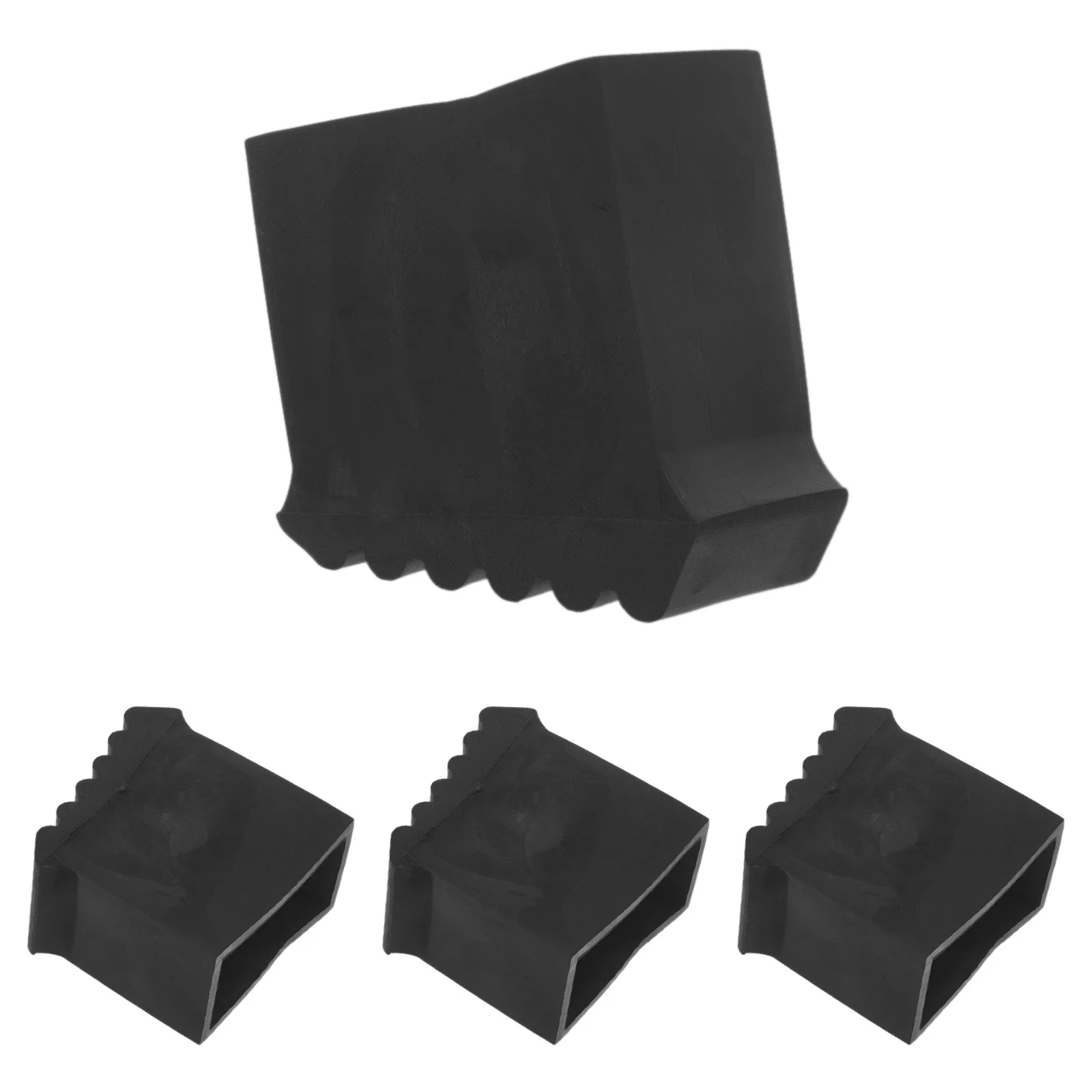 

4Pcs Ladder Feet Replacement Caps Rubber Non-Slip Covers for Folding Stepladders Improved Stability on Tiles Hardwood Floors