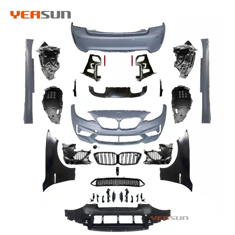 Front rear bumper F22 F23 normal/ sport upgrade F87 style body kit for BMW 2 series 2014 2015 2016