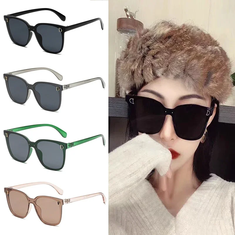 Vintage Square Fashion Sunglasses Big Frame Gradient Shades Outdoor Driving Riding Unisex Sun Glasses Car Moto Accessories