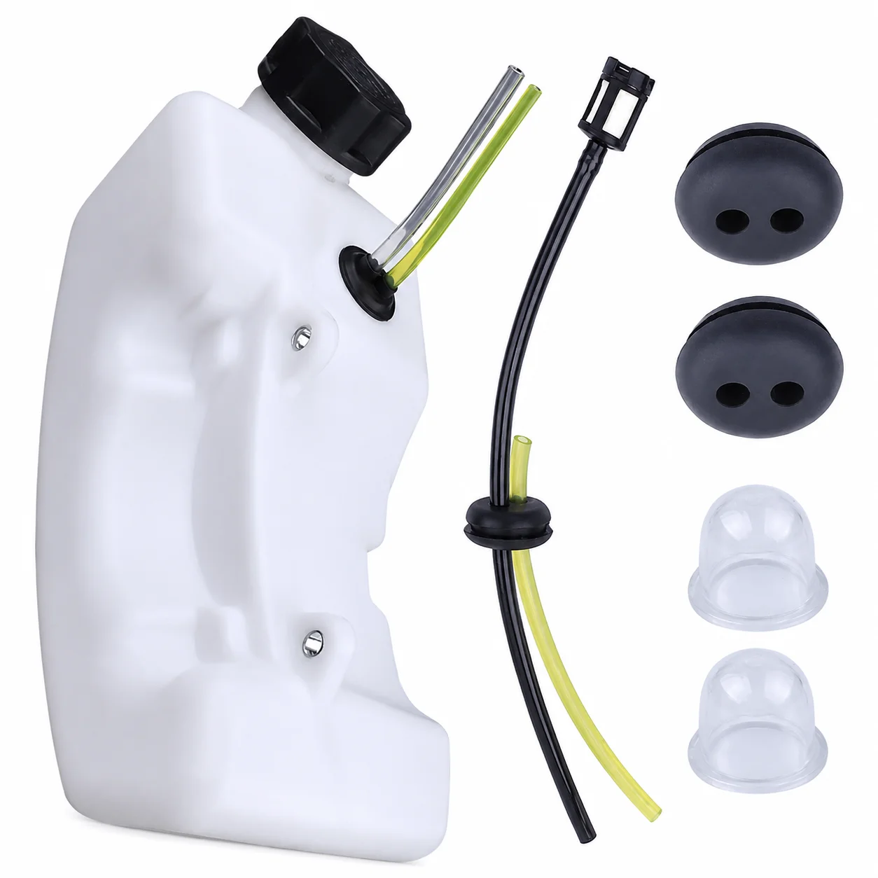 Fuel Tank Assembly with Line Grommet Primer Bulb Kit for 43cc 40-5 CG430 CG520 Brush Cutter Trimmer Engine Replacement Parts