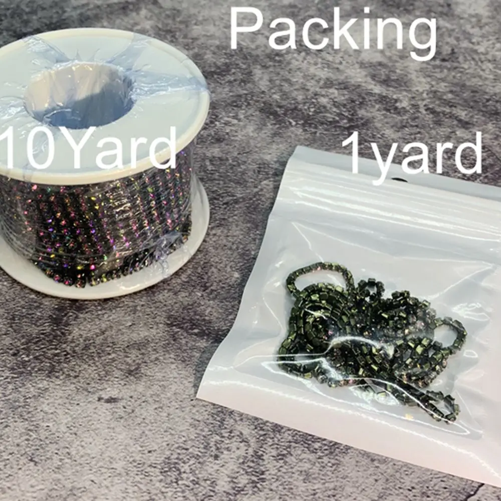 라인 석 체인 롤 술 1/10 야드 크리스탈 리본 Strass 밴딩 바느질에 대 한 골드 라인 석 트림 스트립 컵 체인 바느질에 바느질