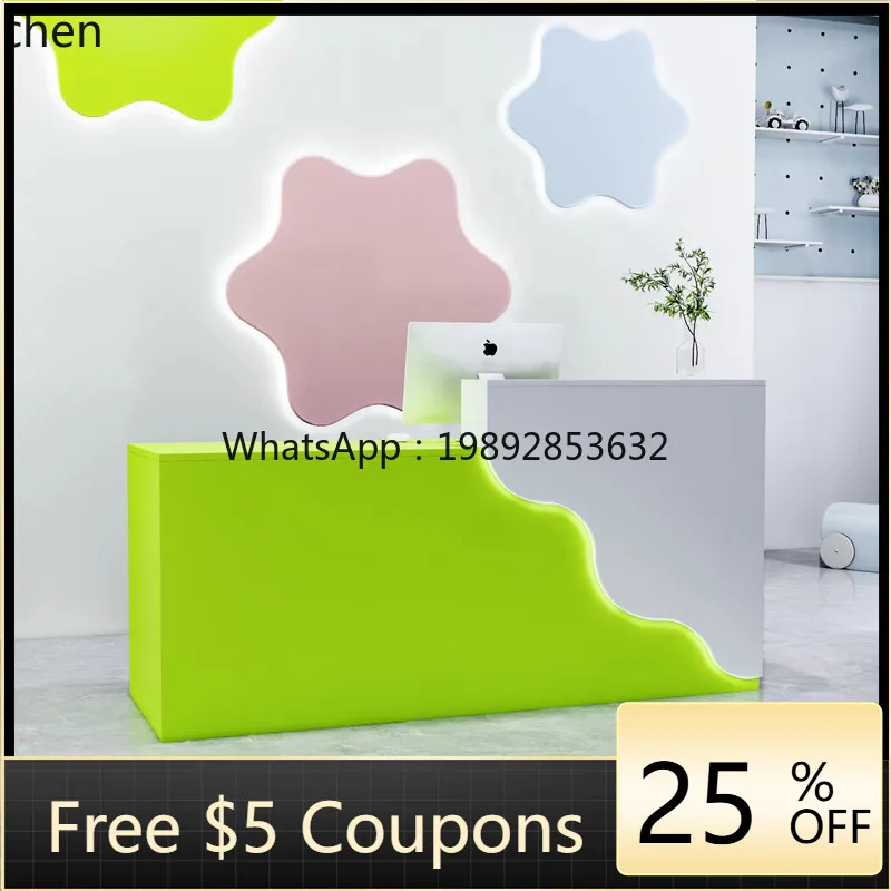 HXL checkout page Small simple modern paint bright training bar front desk