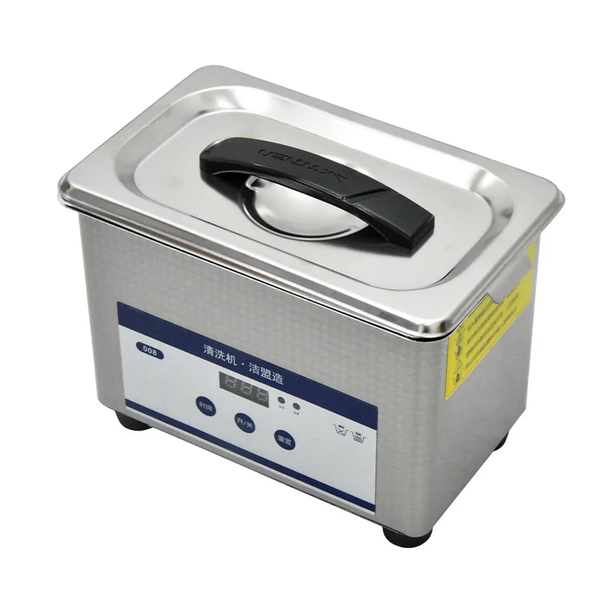 1pc 110V/220V 0.8L digital small ultrasonic cleaner bath JP-008 Stainless Steel Ultrasonic Cleaner