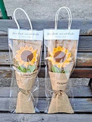 5pcs/set Transparent Tote Bag, Single Bouquet Opp Bags, Romantic Gift bags for Flowers and Gift