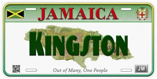 Jamaica Novelty Car Tag License Plate Aluminum