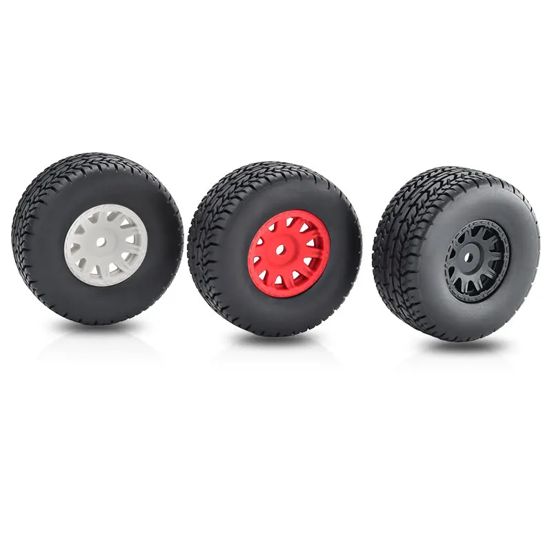 

4pcs rc toy tires 1/14 short card RC accessory rubber tires for ARRMA 1/14 MOJAVE GROM 12mm connector