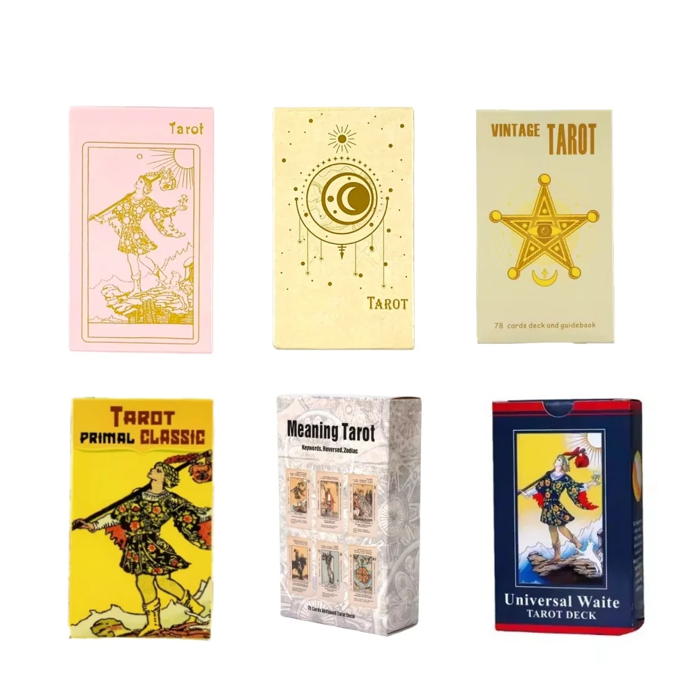 

Tarot Cards Deck Easy Beginners Future Divination Party Tabletop Board Game，Camping Game, Christmas and New Year Game