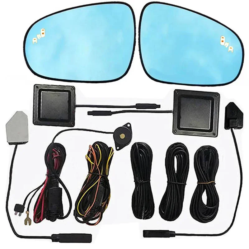 2025 Car Traffic Warning Products Blind Spot Detection Rear View Mirror DC 12V Standard Universal Parking System 2 Sensors