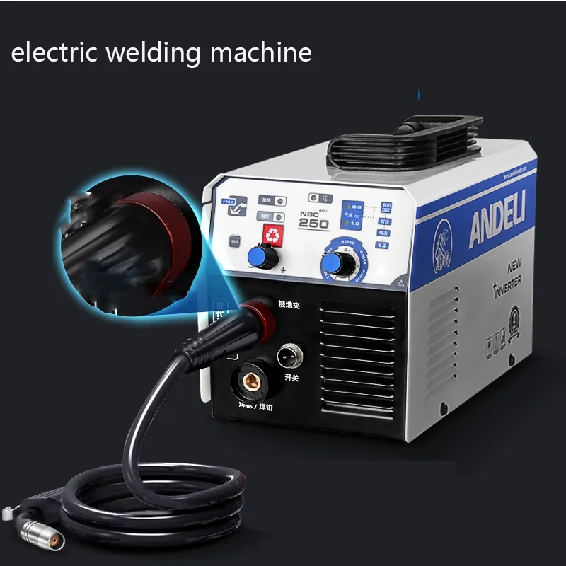 220V Welding Machine  Mini Semi-automatic Welding Machine Gas Free Flux Core Wire Inverter 1KG Capacity Welder