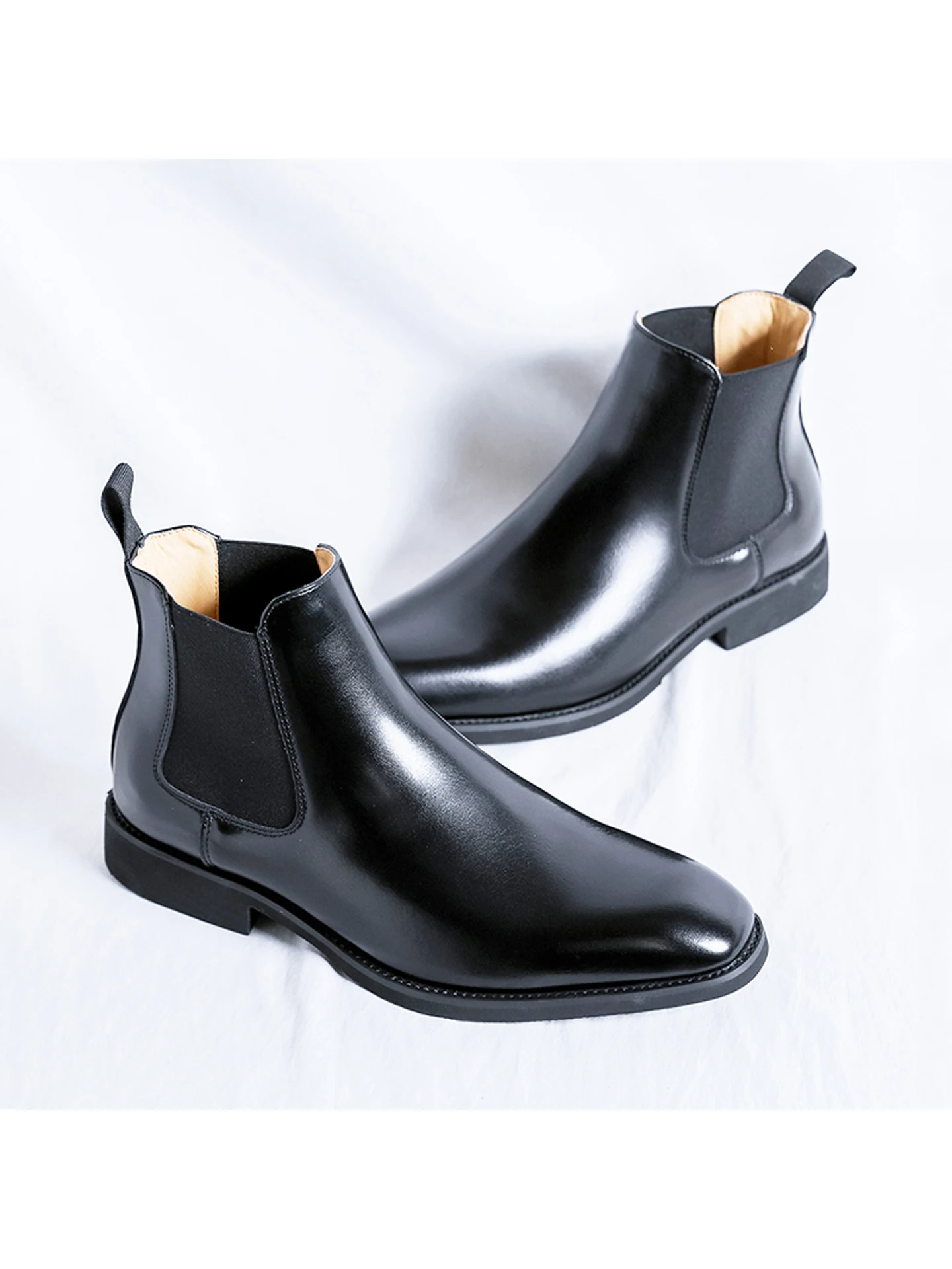 

Busin Casual Chelsea Boots Men's Boots Formal Leather Boots Large Size ort Boots Briti Sle High Top Casual...