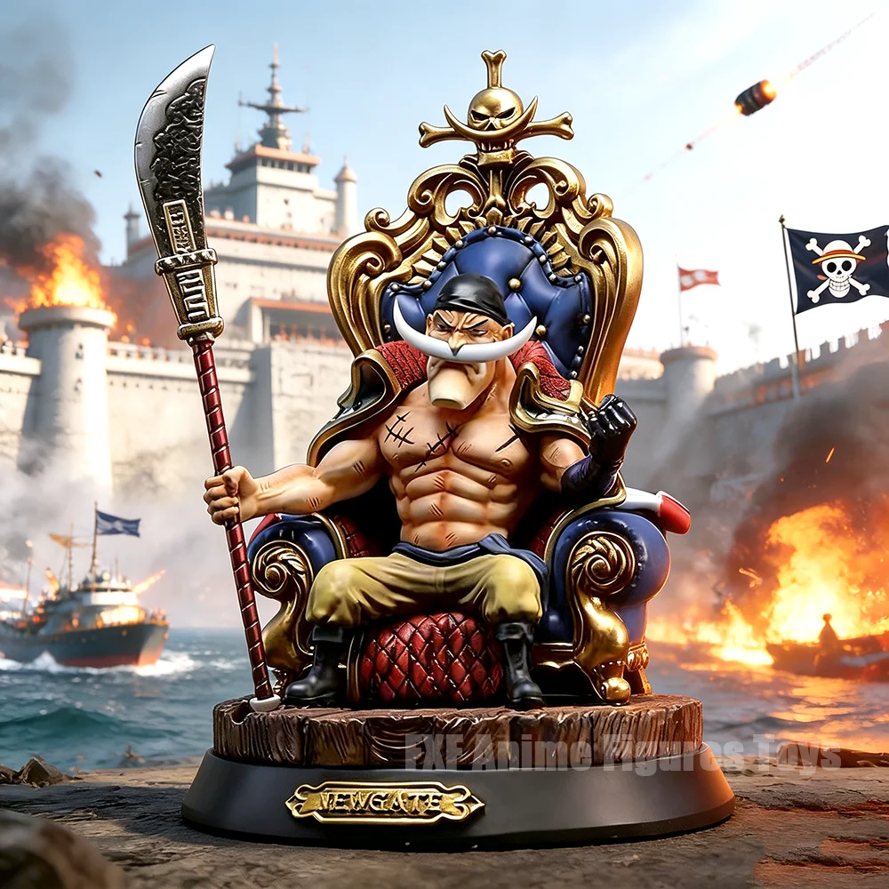 23cm Anime ONE PIECE Figur Whitebeard Pirates Edward Newgate Actionfiguren PVC-Statue Ornament Sammlermodell Spielzeug Geschenke