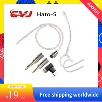 CVJ Hato-S Detachable Boom Microphone Earphone Cable for IEM Audio Pickup Gaming  Esports Livestreaming With mic For TRN KZ