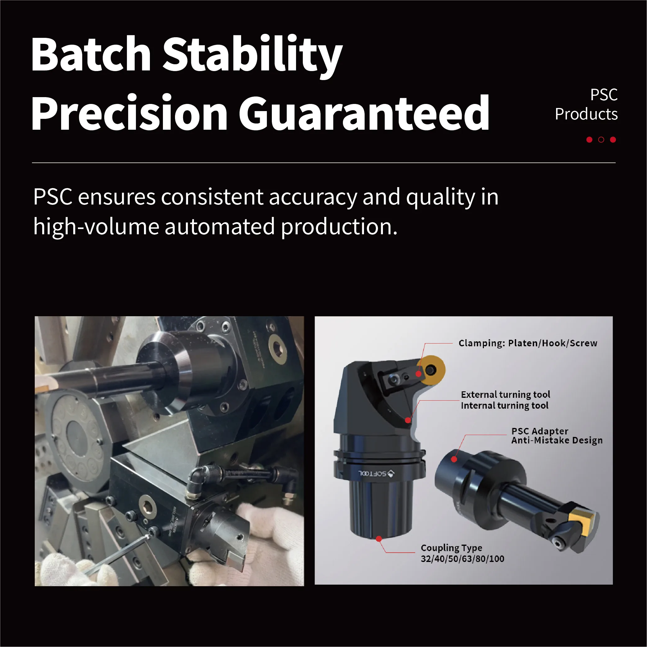 PSC 旋削工具ホルダー CNC マシンセンター用直接取引 C3C4C5C6C8C10 DSSNR DSSNL PSC ターリングホルダー