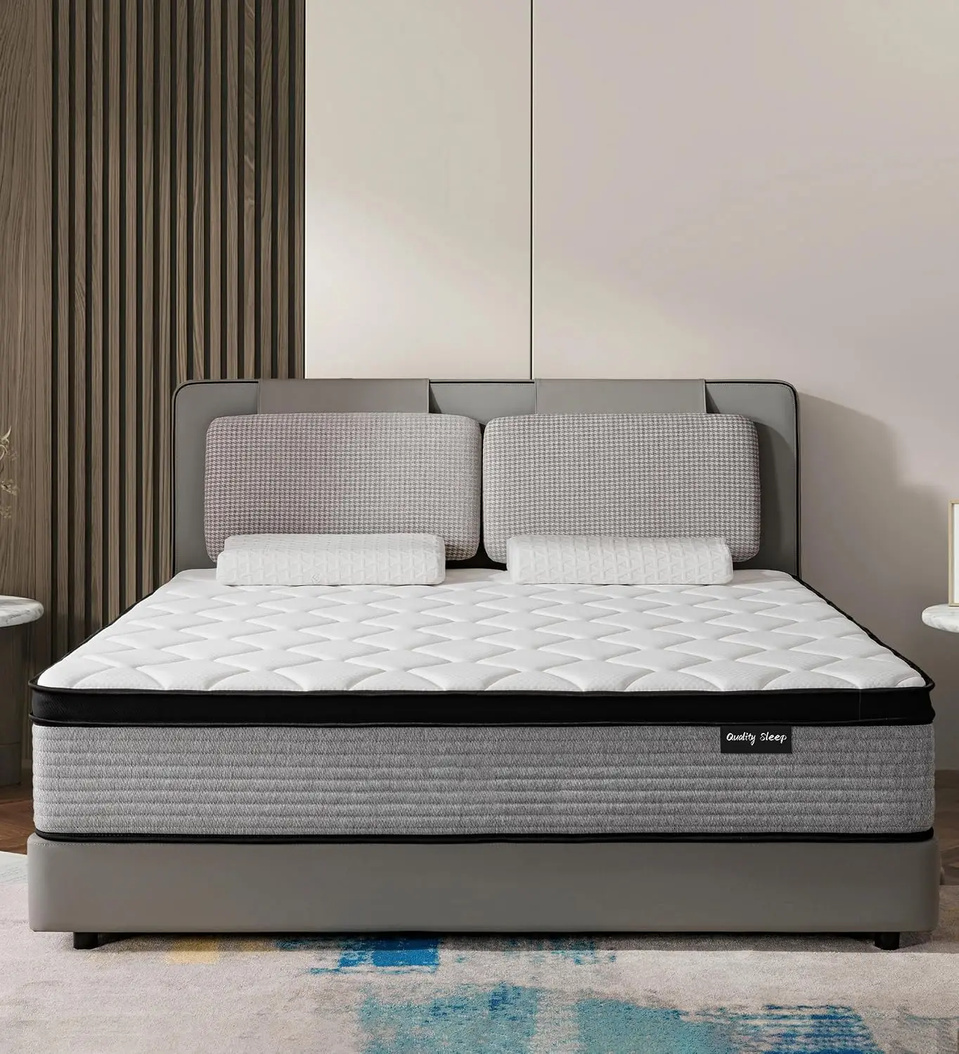 King Size Mattress - 12 Inch Gel Memory Foam Hybrid, Individually Pocketed Springs, Medium Firm Feel, Supportive Foam & Motion Isolation Technology, CertiPUR-US Certified