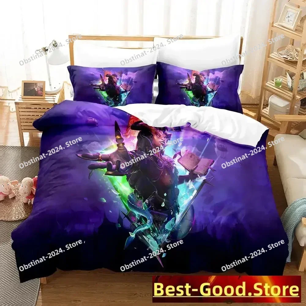 2023 Game Tiny Tina's Wonderlands 3D Printing Comforter Bedding Set,Duvet Cover Bed Set Quilt Cover Pillowcase,King Queen Size