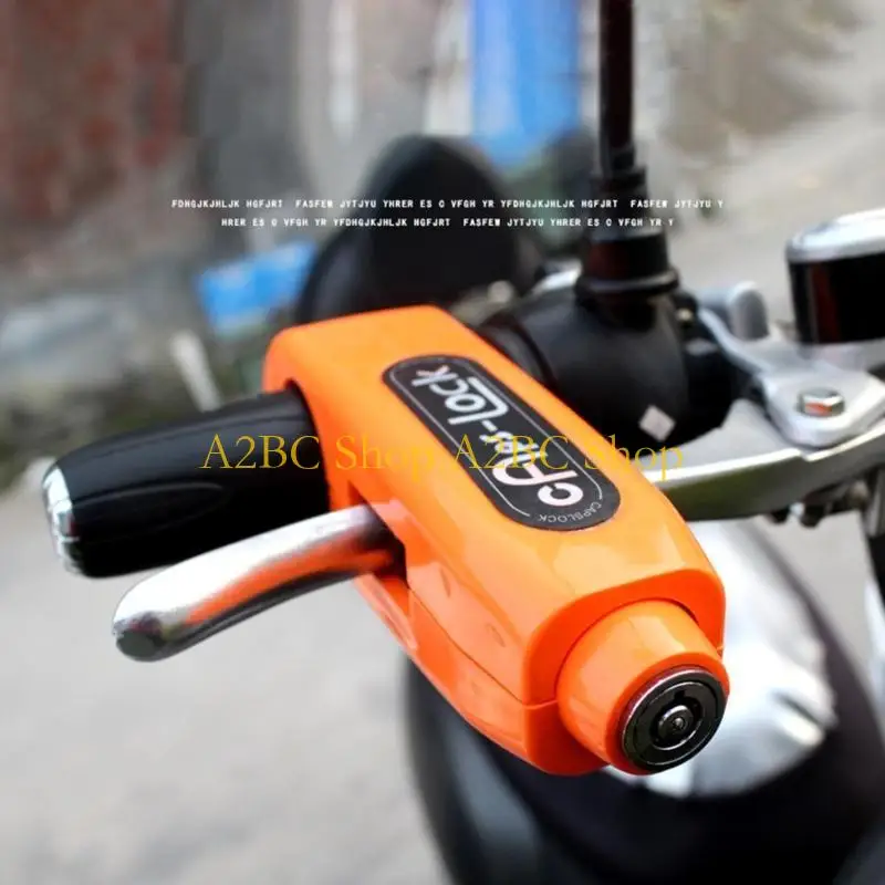 A2BC Motorcycles Handlebar Lock Grips Heavy Duty Anti-Theft Locking Device for Handlebar & Throttle Universal for Scooter ATV
