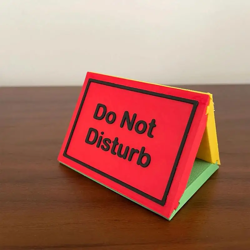 3-Sided Do Not Disturb Desktop Indicator 3d Do Not Disturb Conference Room Sign College Dorm Decor Desk Accessories