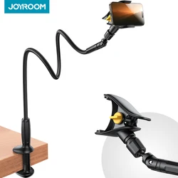 Joyroom Gooseneck Phone Holder for Bed Lazy Bracket Flexible Long Arm Headboard Bedside Clip for 4-7