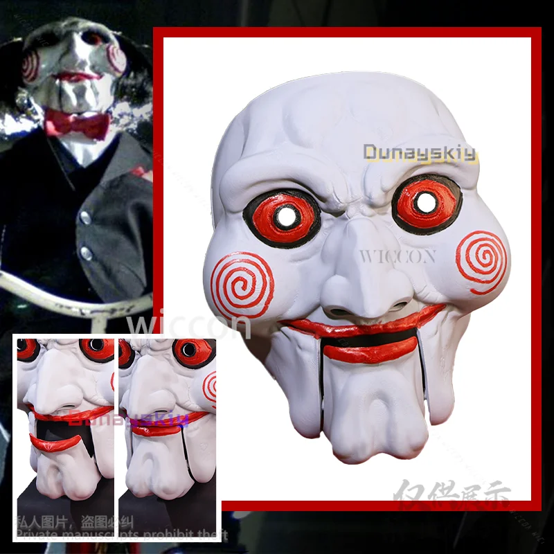 

Anime Halloween 3D Polylactic Acid Mask Movable Props Horror Movie Chainsaww Skull Man For Horror Chainsaw Party Gift Customized