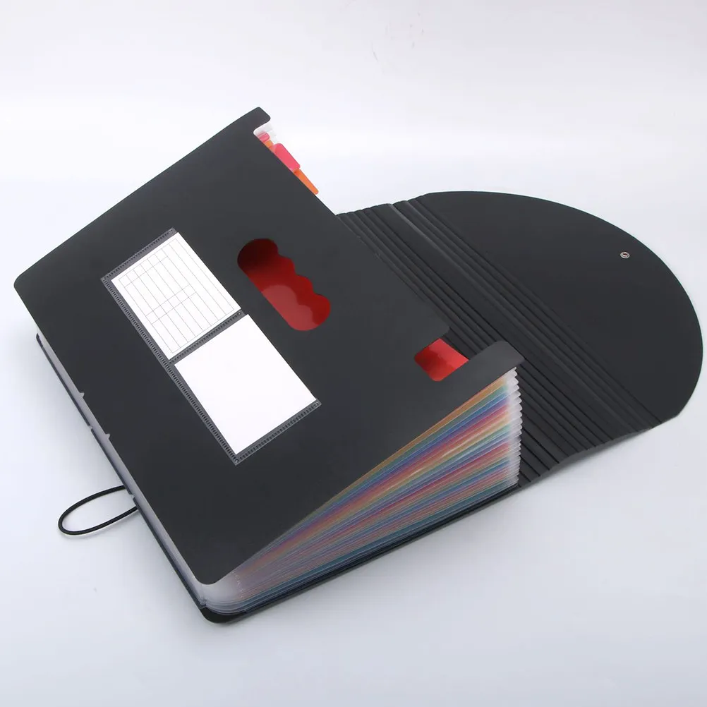 

12 Layer Heavy Duty Plastic File Folder Compact Lightweight Organizer for Papers Documents Ideal School Office Home Use