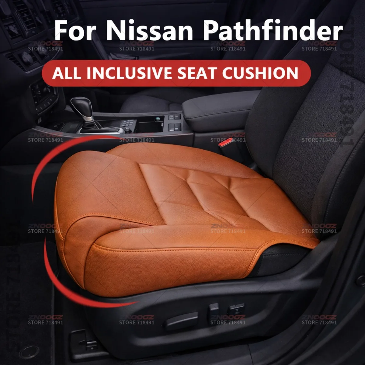 

Подушка-удлинитель для поддержки ног в сиденье автомобиля Nissan Pathfinder, накладка на сиденье из пены с эффектом памяти, аксессуары для интерьера