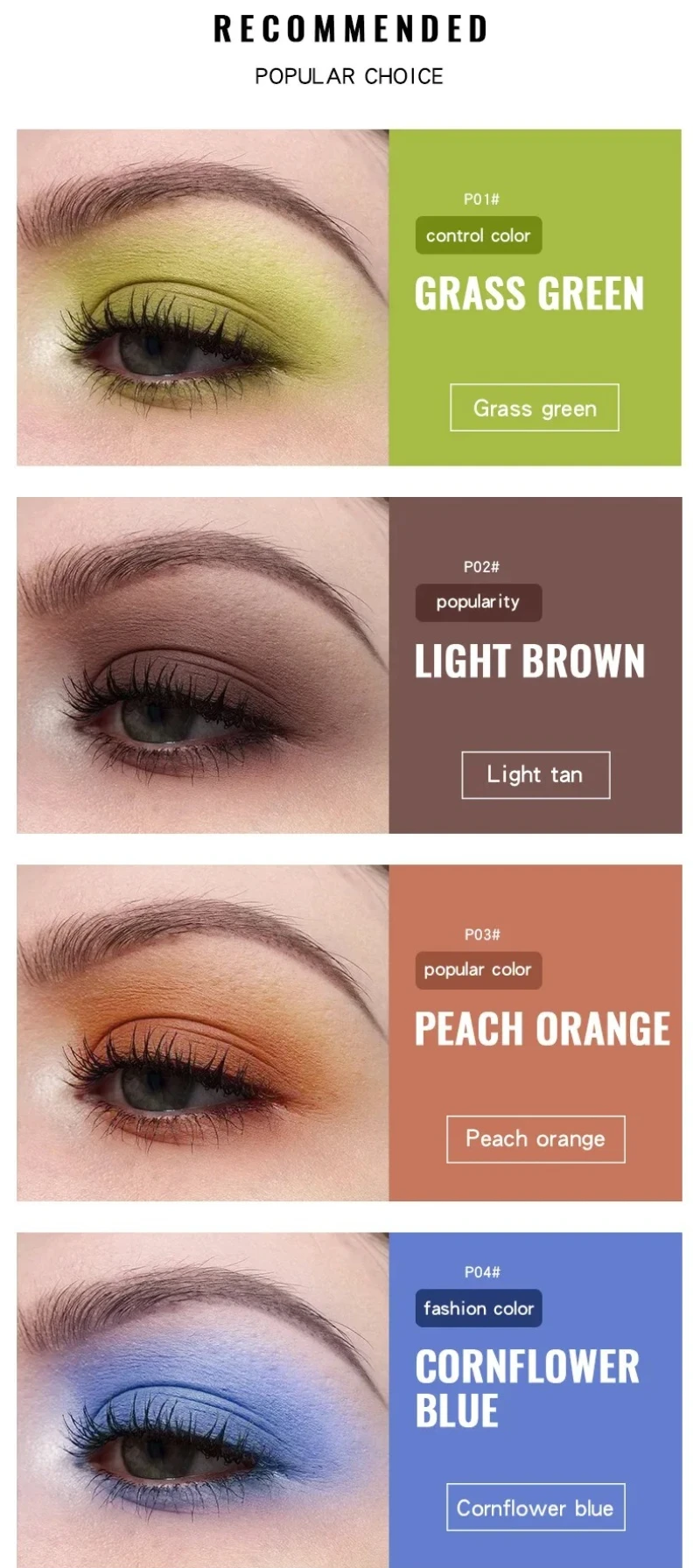 Alta qualidade glitter perolado sombra vara à prova dwaterproof água brilhante iluminador cosméticos fosco metálico líquido sombra de olho maquiagem