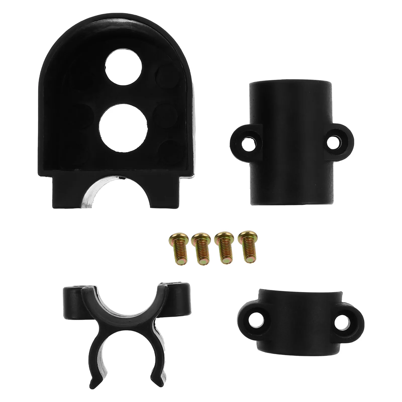 

1Set Black Cane Holder Set Alloy Plastic Walking Stick Support Stand for Wheelchair Walker Rollator Crutch Mobility Scooter Cane