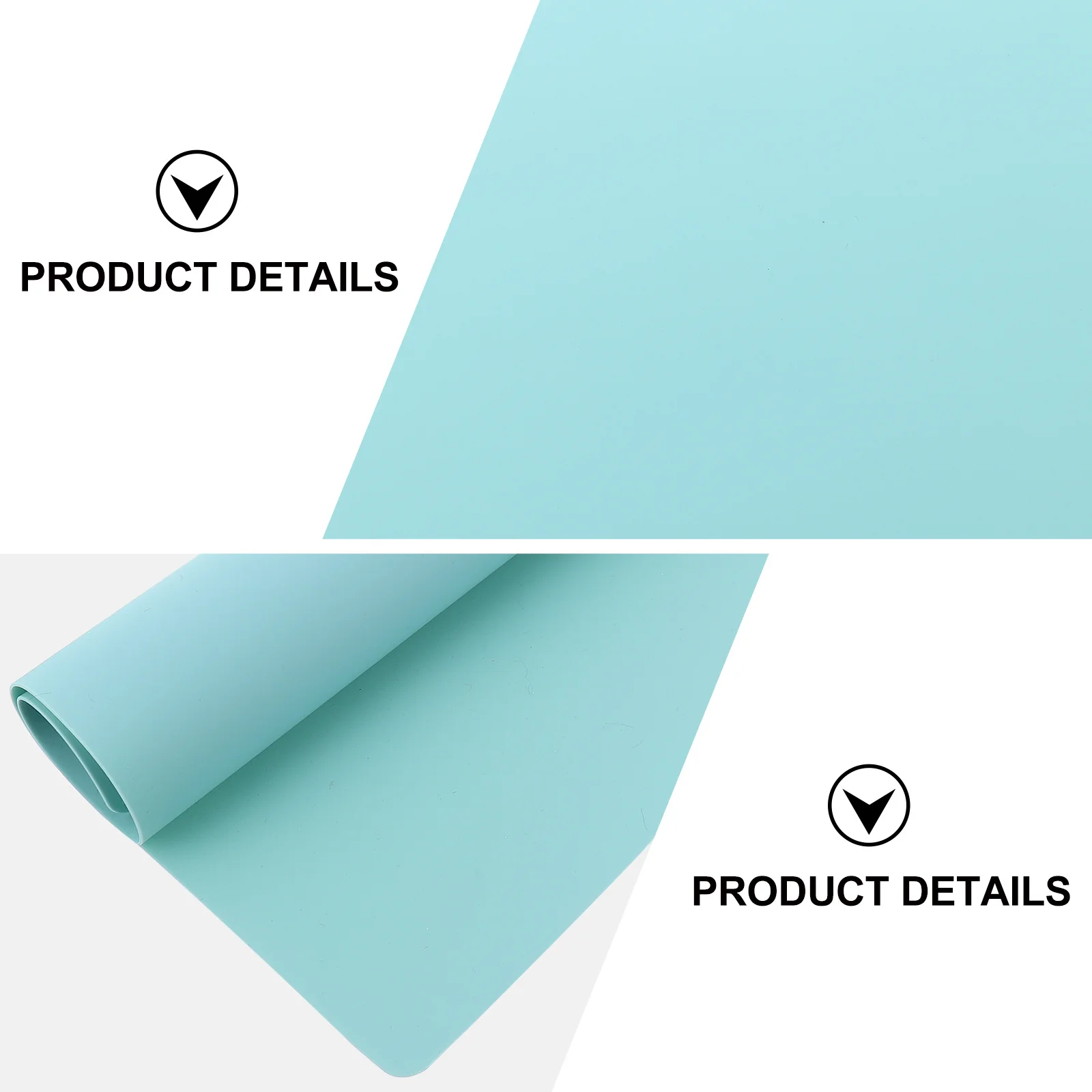 

Heat Insulation Silicone Placemat Anti-Skid Washable Reusable Soft Foldable Table Mat for Home Kitchen Dining Coasters