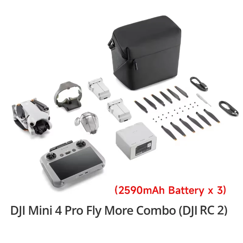 DJI Mini 4 Pro Drone / RC 2 / RC-N2 Combo 4K/60fps HDR Tiro vertical verdadero ActiveTrack 360 °   Marca 100% original