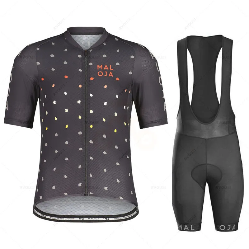 Maloja Cycling Jersey Clothes Set, Bib Shorts, Gel Pad, Mountain Cycling Clothing Suits, Outdoor Bike Wear, Summer