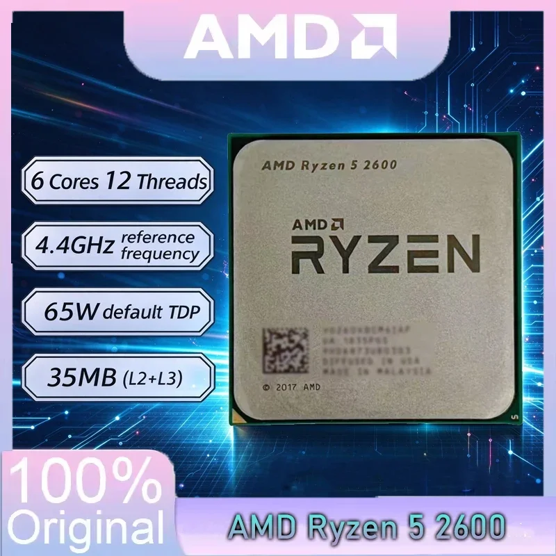 amd-ryzen-5-2600-processore-per-pc-desktop-con-socket-am4-6-core-12-thread-frequenza-di-34-ghz-ideale-per-il-gaming