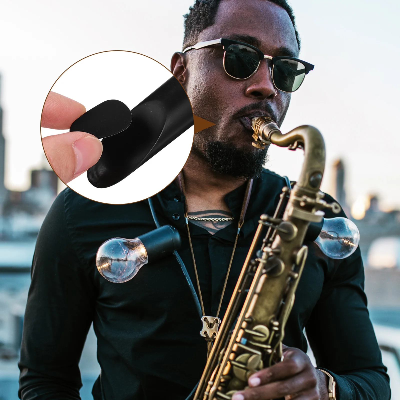 

94pcs Saxophone Clarinet Patches Strong Adhesive Square Oval Cushions For Alto Tenor Noise Reduction Soft Pad Performance