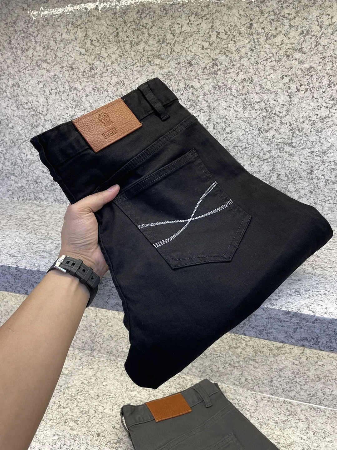 BLLIYOSS Jeans Light luxury Classic Casual Pants Men 2024 FW NEW Fashion Straight Leg pants Old Money Smooth Elastic Versatile