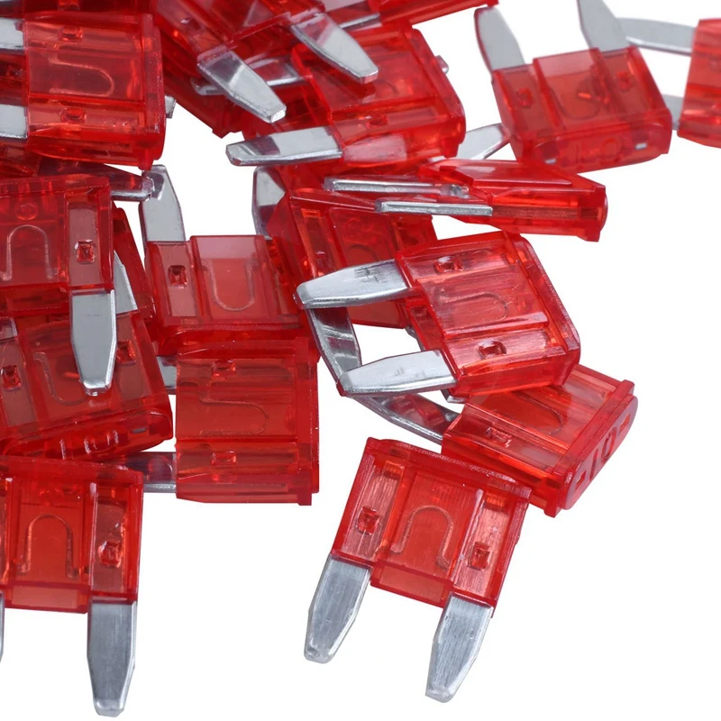 240PCS 10A 10A Auto Mini Blade Fuses Red For Car